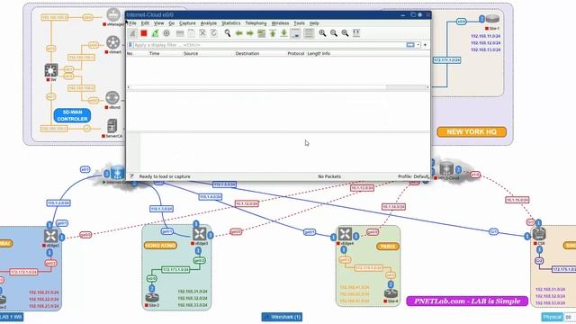 Wireshark HTML Mode in PNETLab смотреть онлайн