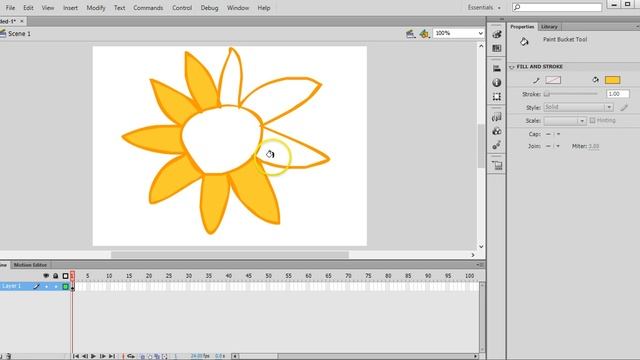 How to draw your own objects in Adobe Flash CS6 смотреть онлайн
