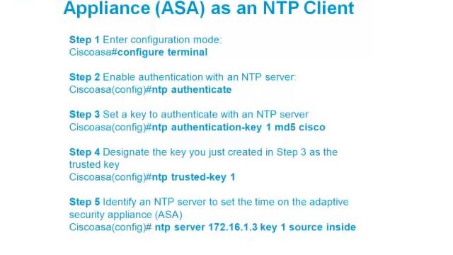 How to configure a Cisco ASA to synchronize it's clock with a Network Time Protocol (NTP) Server. смотреть онлайн
