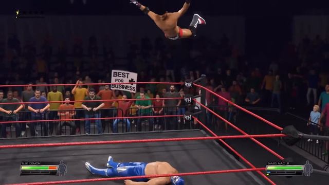 WWE2K22: Blue Demon Jr. vs James Mac Jr смотреть онлайн