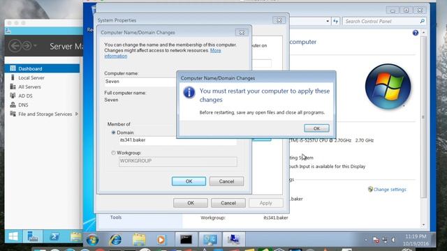 Joining a Windows 7 Workstation to a Server 2012 R2 Domain смотреть онлайн
