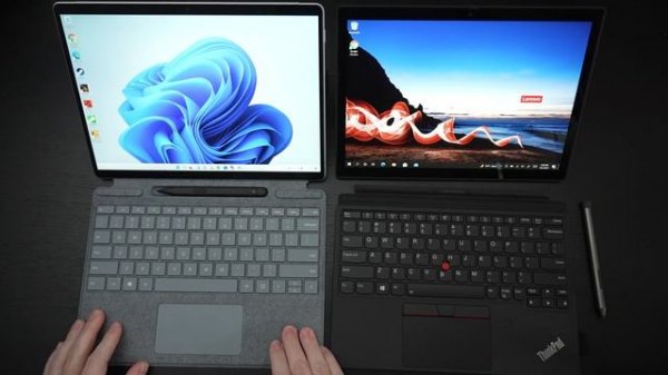 Microsoft Surface Pro 8 vs Lenovo X12 Detachable
