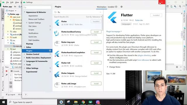 Flutter: Creating a first Flutter project using Android Studio смотреть онлайн