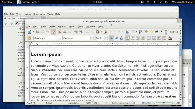 GNOME 3: Working with Windows смотреть онлайн