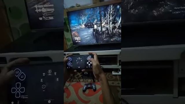 Remote Play PS4 to Android ( The Witcher 3 ) смотреть онлайн