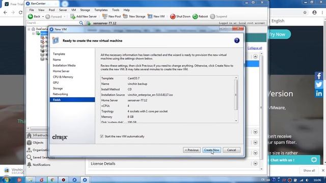 Install Vinchin Backup & Recovery on Citrix XenServer смотреть онлайн