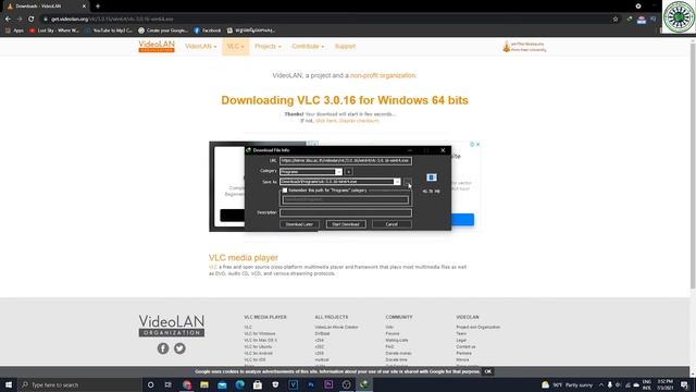 របៀបដោនឡូតកម្មវិធីvlc media player / How to download vlc media player on window 10 / Ra sigech смотреть онлайн
