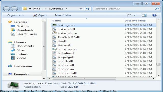 How To Pin Windows Task Manager to the Windows 7 Start Bar смотреть онлайн