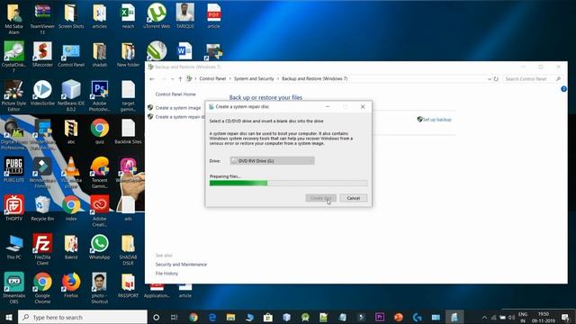 Windows 10 - How to Create a System Repair Disc or Boot CD or DVD смотреть онлайн