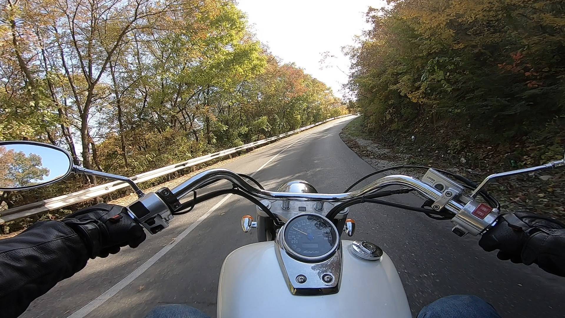Езда на мотоцикле Honda Shadow Aero 750 #22|| Дневная поездка