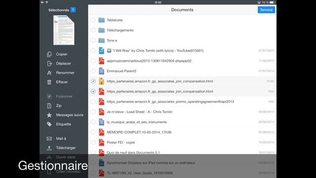 Présentation de l'applicaiton Documents by Readdle смотреть онлайн