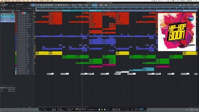 Hip Hop Boom Studio One Pro Template смотреть онлайн