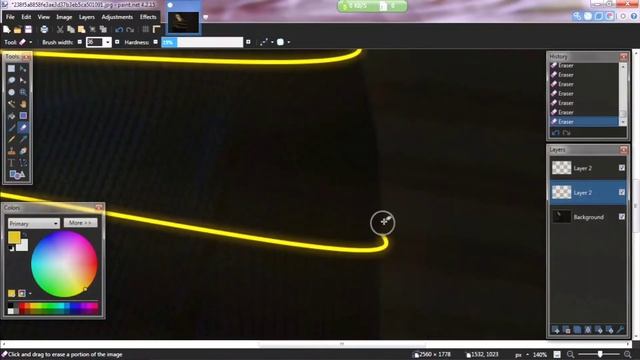 How to make glowing lines effect Paint.net смотреть онлайн