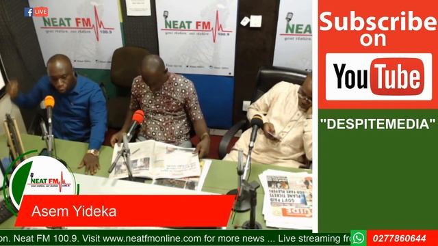 'Asem Yideka' with Mac Jerry on Neat FM 100.9 (01/06/2019) смотреть онлайн