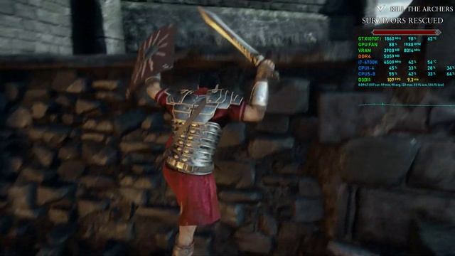 Ryse: Son of Rome - Gameplay FPS Test Part 1 GTX 1070 Ti + i7-6700k Max 1440p смотреть онлайн
