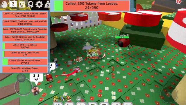 How To Get Token From Leaves Fast | Bee Swarm Simulator