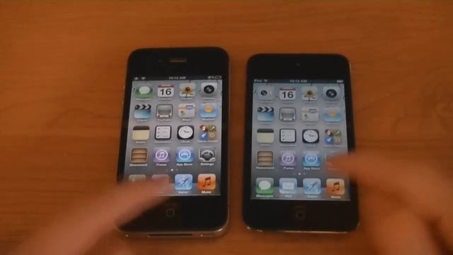 iPhone 4S vs. iPod Touch 4G - App Launch Speed Test смотреть онлайн