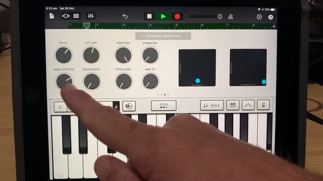 How to record knob movements in GarageBand iOS смотреть онлайн