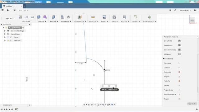 Autodesk Fusion 360 Tutorial Bottle (Revolved Join) смотреть онлайн