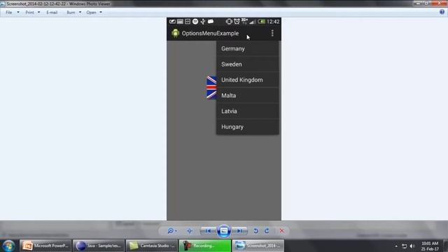 Attributes of Items in Options Menu – showAsAction смотреть онлайн