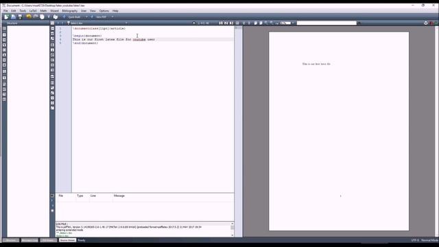 LaTeX Tutorial 1 - Creating a LaTeX Document смотреть онлайн