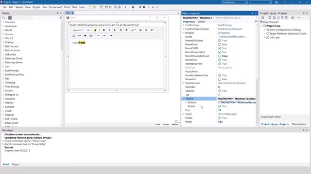 TMS FNC WX Pack: Create or modify HTML content with the WX HTML memo control смотреть онлайн