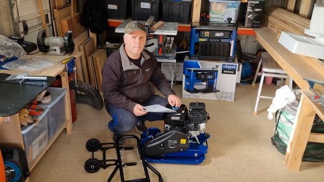 Scheppach HP1300S compactor unboxing & review смотреть онлайн