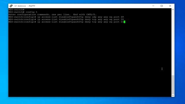 How to block FTP or TFTP access to an Connectrix Cisco MDS switch смотреть онлайн