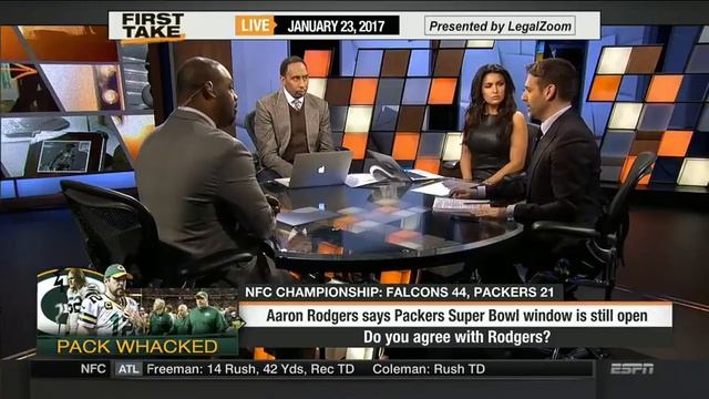 First Take Has Super Bowl Window Closed For Aaron Rodgers January 23, 2017 смотреть онлайн