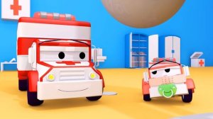 Carrie the Candy Car ! -  Amber the Ambulance in Car City l Cartoons for Children