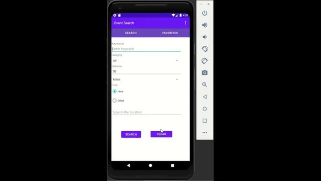 Event Search Android Mobile Application смотреть онлайн