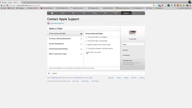 iTunes Gift Card Help - Apple Support Page смотреть онлайн