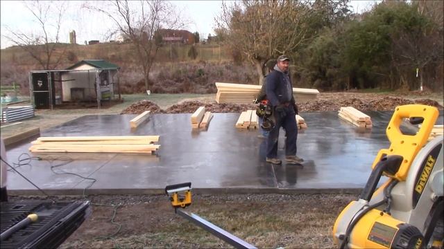 Building A Workshop | Framing Doors And Windows | Standing The Walls смотреть онлайн
