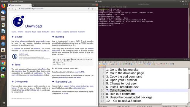 Install Lua Ubuntu смотреть онлайн