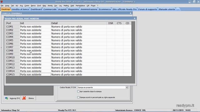 Epson FP 81 II - Collegare il registratore telematico con il software gestionale Ready Pro смотреть онлайн