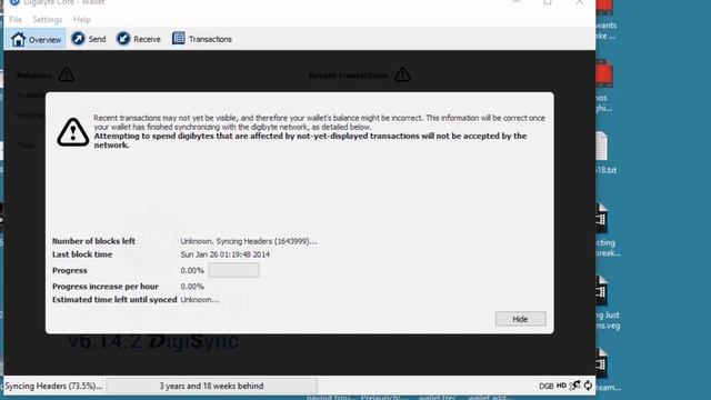 Digibyte core wallet sync problem fixed смотреть онлайн
