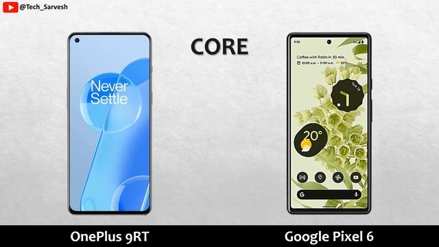 OnePlus 9RT Vs Google Pixel 6 - Comparison