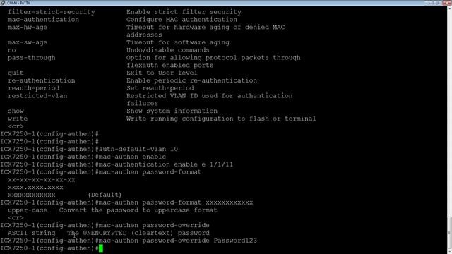 BROCADE MAC AUTHENTICATION смотреть онлайн