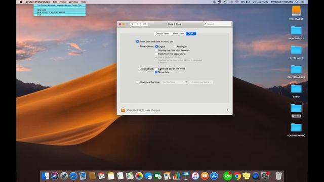 HOW TO SHOW OR HIDE DAY IN THE MENU BAR IN MAC OS MOJAVE смотреть онлайн