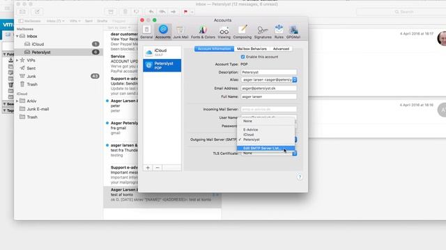 Mac Mail POP account impossible to change incoming server settings смотреть онлайн