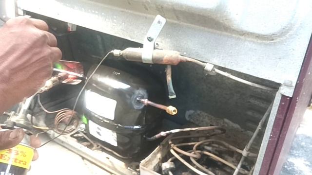 LG double door fridge compressor change смотреть онлайн