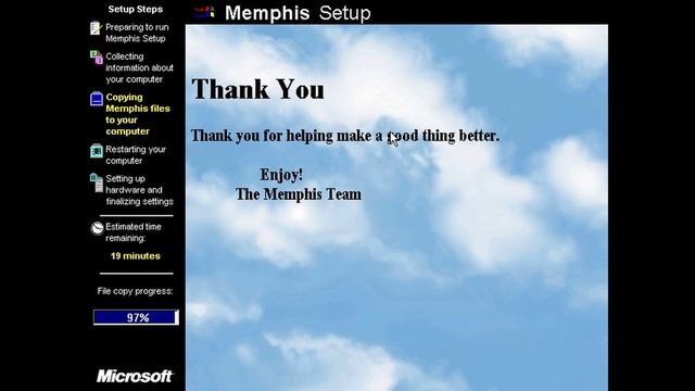 Installing Windows Memphis/Windows 98 build 1511 смотреть онлайн