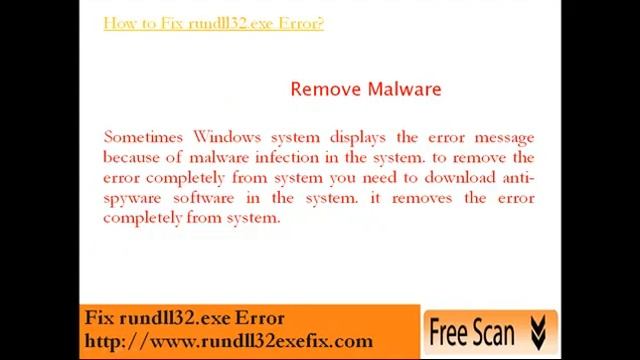 Fix rundll32.exe Error смотреть онлайн