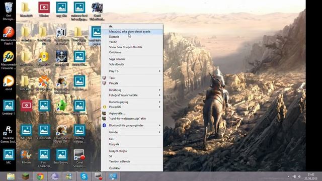 How to Set Your Wallpaper a SlideShow in Windows 8 смотреть онлайн