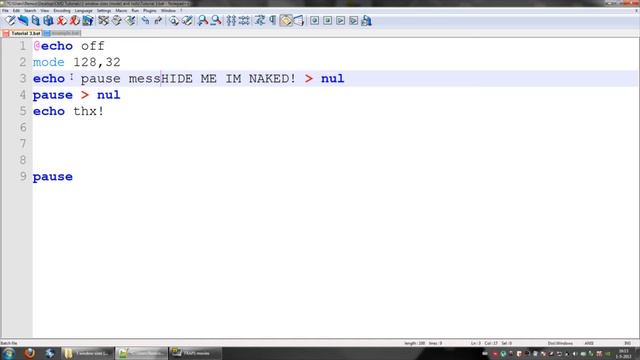 CMD Tutorial #3 - Window size (mode) and nul's смотреть онлайн