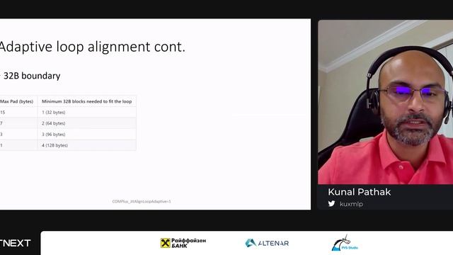 Kunal Pathak — Loop alignment and performance stability in .NET 6 смотреть онлайн