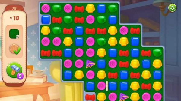 Homescapes Walkthrough | Complete Level 78 (Kitchen Area Unlocked)