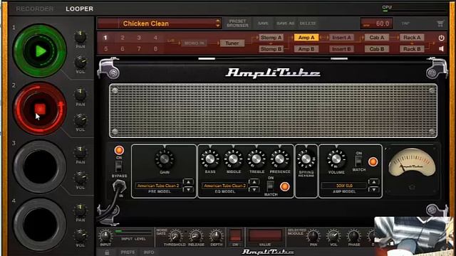 IK Multimedia Amplitube 4 Looper in action. смотреть онлайн