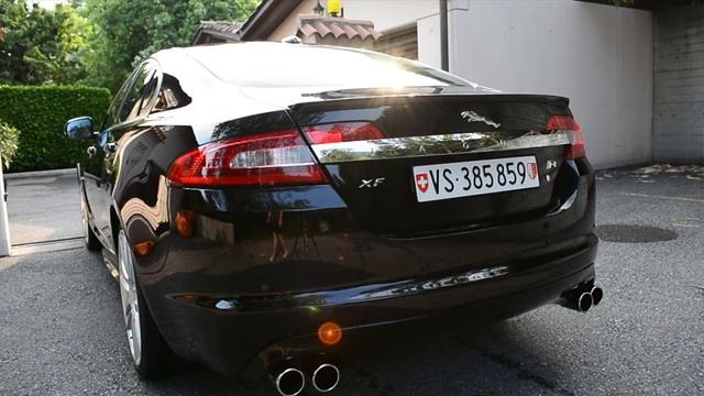 Jaguar XF-R sound with Spires exhaust смотреть онлайн