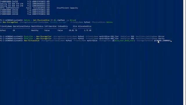 Tiered storage with Windows 10 and powershell смотреть онлайн